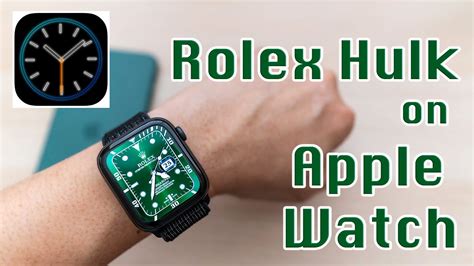 rolex hulk apple watch face